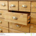 old wooden drawers that stick
