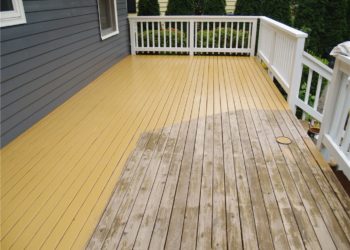 staining a deck that is already stained
