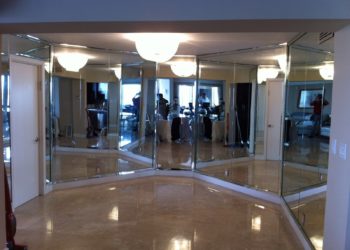 wall mirror installation