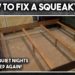squeaky wooden bed