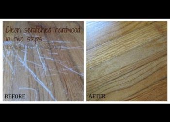 How do you get scratches out of hardwood floors without sanding?