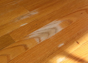 white spots on wood floor