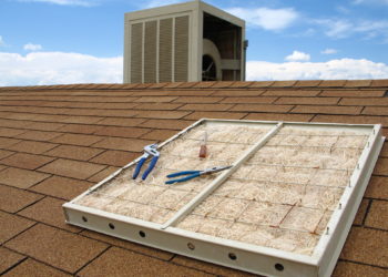 Why are swamp coolers on the roof?
