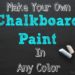 What surfaces can you use chalkboard paint on?