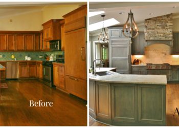 do you tile a kitchen floor before installing cabinets