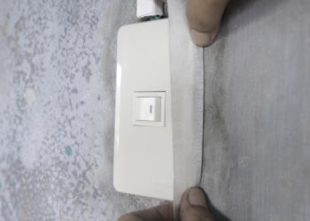 prepping a room for painting