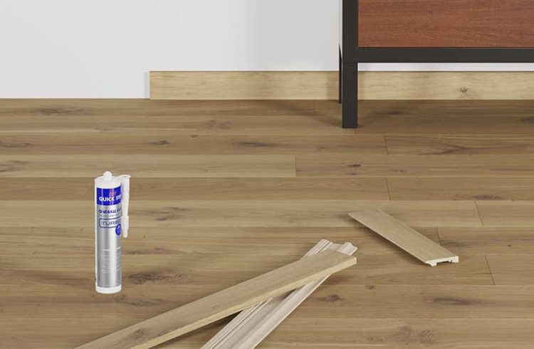 How do you finish the edges of vinyl flooring?