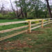 wood fence with welded wire