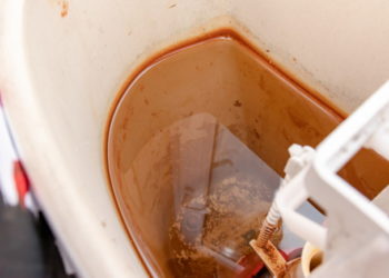cleaning limescale from toilet cistern