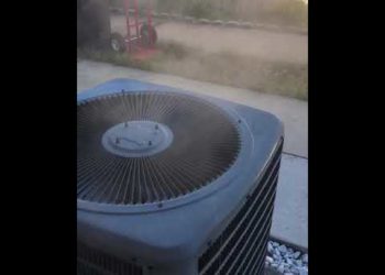 smoke coming from heat pump