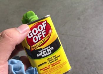 how to remove super glue from car bodywork