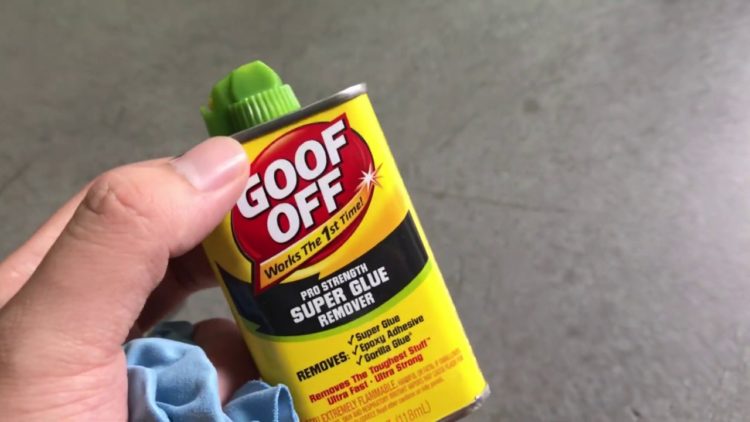 how to remove super glue from car bodywork