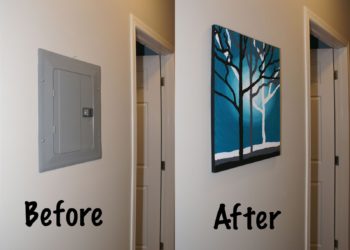 electrical panel cover ideas