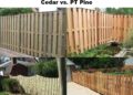 cedar vs pressure treated fence posts