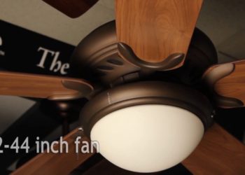 how to measure ceiling fan blade size