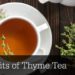 What are the benefits of drinking thyme tea?