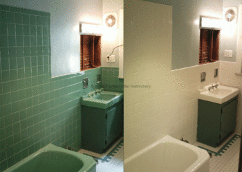 Can bathroom tile be refinished?