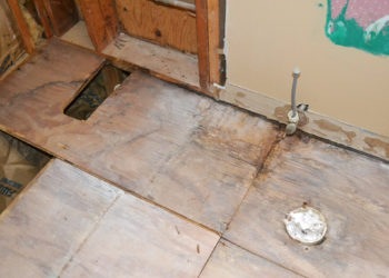 Do I need to replace water damaged subfloor?