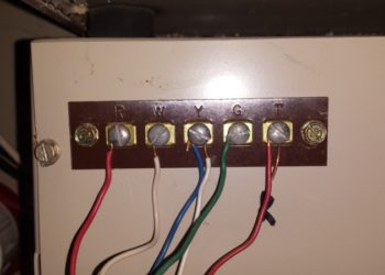 forced air furnace thermostat wiring