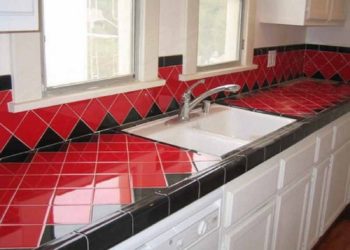 how to re tile a countertop