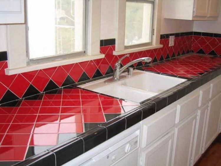 how to re tile a countertop