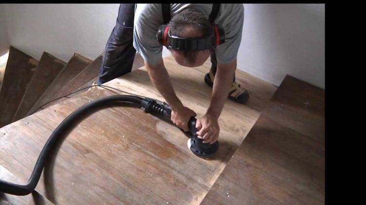 sanding stairs diy