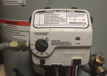 What does blinking light on water heater mean?