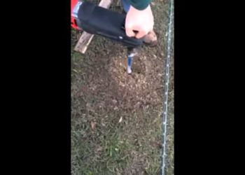 What is the fastest way to dig a post hole?