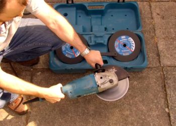 9 inch angle grinder cutting depth
