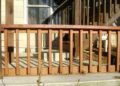 how to build railing on concrete porch