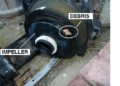 How do you free a stuck pool pump impeller?