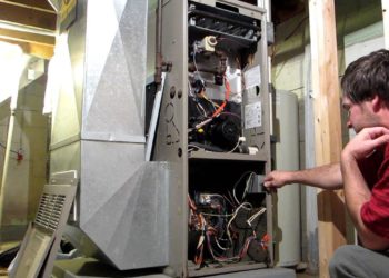 where is the blower fan on a furnace