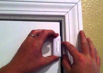 how to remove alarm sensor from door frame