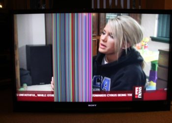 Why do horizontal lines appear on my TV?