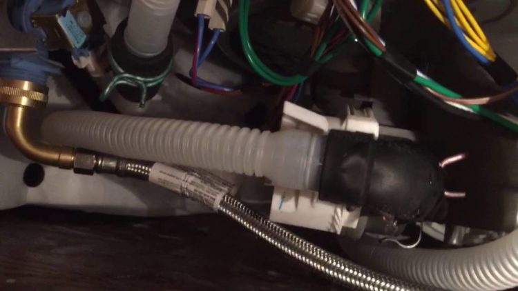 brand new dishwasher leaking