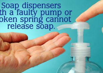 unclog soap dispenser pump