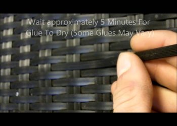 how to repair resin wicker patio furniture