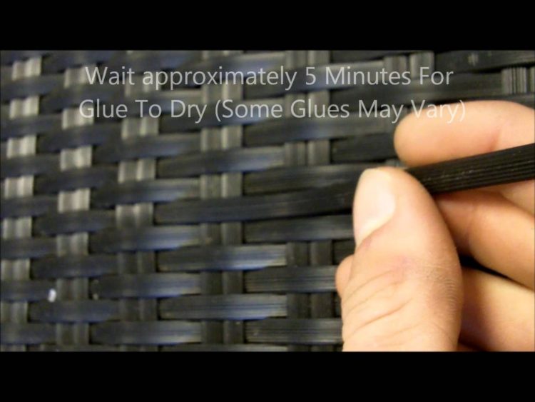 how to repair resin wicker patio furniture