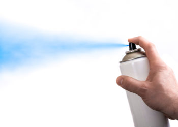 can you spray eggshell paint