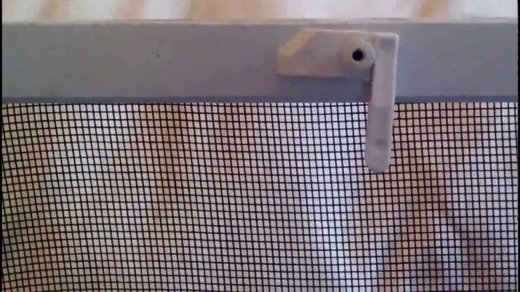how to install window screen without tabs
