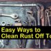 how to clean rust off grill with baking soda