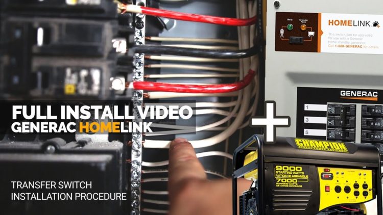 how to install home generator transfer switch