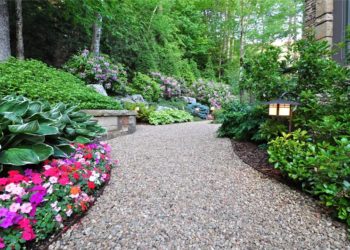 stabilize pea gravel walkway