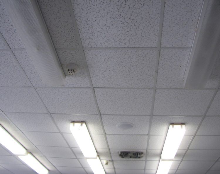 what are ceiling tiles made of
