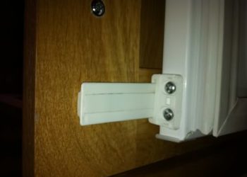 integrated fridge door slider metal