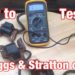How do you test a Briggs and Stratton coil with a multimeter?