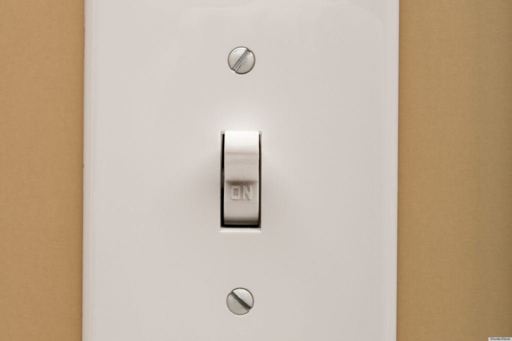 How do I lubricate an electric switch?