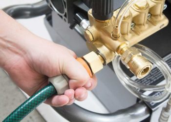how to attach a hose to a pressure washer
