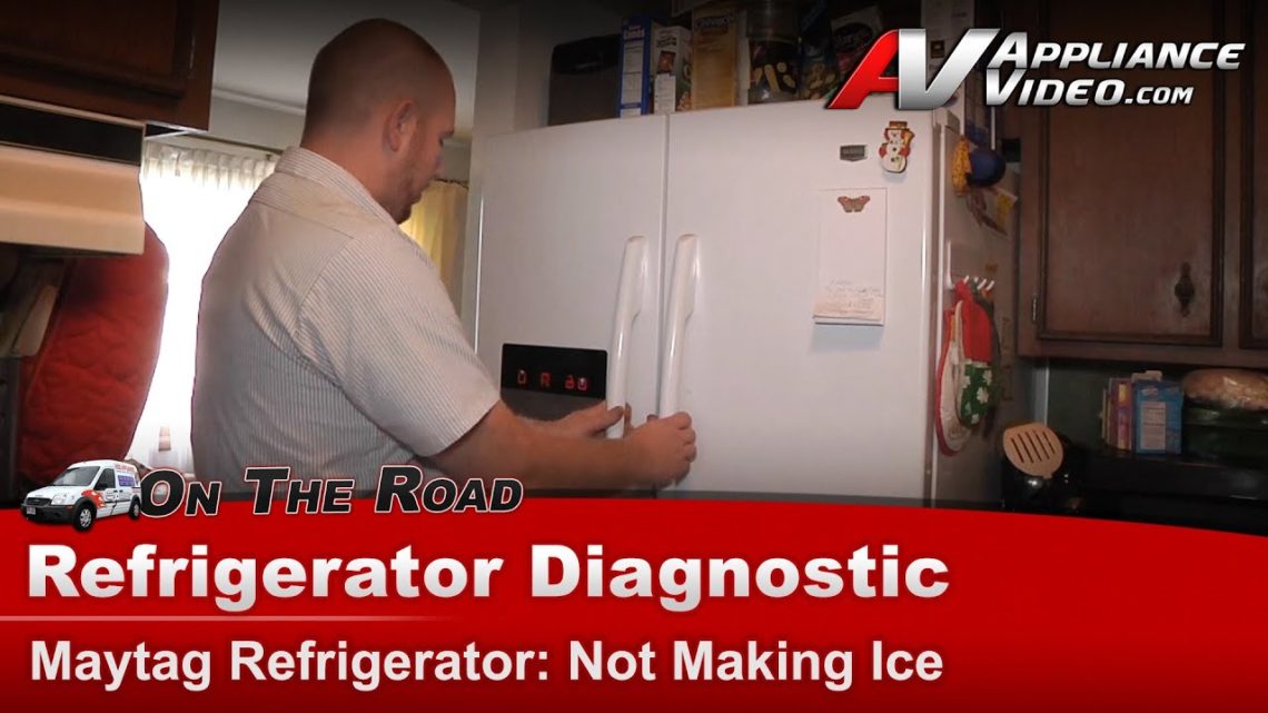 How do I reset my Maytag ice maker?