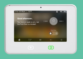 How do I unlock my sky vivint panel?